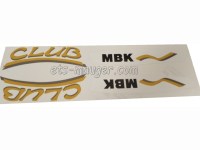 piece detachée mauger Kit autocollant MBK 51 CLUB de 1995