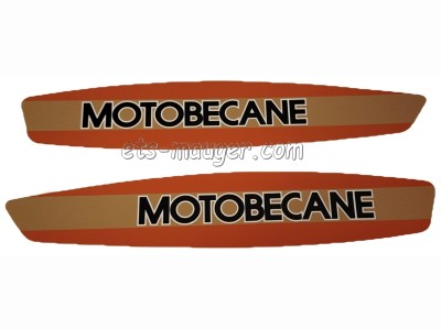 piece detachée mauger Autocollant de réservoir Motobécane 51 SUPER gris (paire)