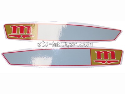 piece detachée mauger Autocollant réservoir 'M' Motobécane Motoconfort (paire)