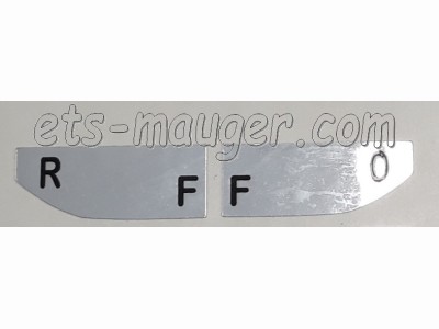 piece detachée mauger Autocollant robinet essence 51 'RF' 'FO'