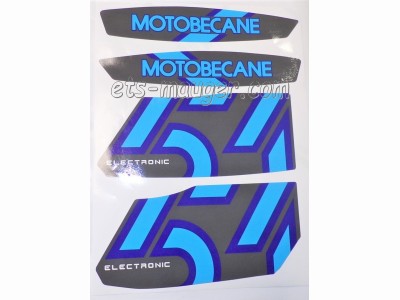 piece detachée mauger Kit autocollant MOTOBECANE 51 V gris de 1990 à 1995