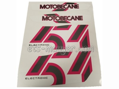 piece detachée mauger Kit autocollant MOTOBECANE 51 V blanc de 1990