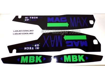 piece detachée mauger Kit autocollant MBK 51 MAG MAX 1991 à 1993