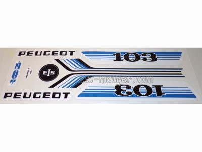 piece detachée mauger Kit autocollant 103 Vogue bleu