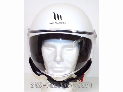 piece detachée mauger Casque jet MT STREET blanc brillant taille M (57-58)