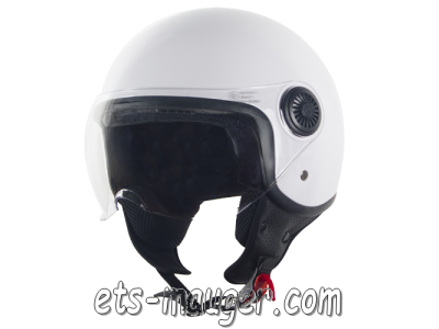 piece detachée mauger Casque VITO Loreto blanc brillant taille 60 XL