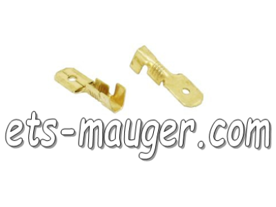 piece detachée mauger Cosse électrique PLATE MALE 6,3 mm
