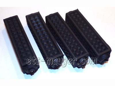 piece detachée mauger Patin de pédale noir type Diamant (lot de 4)