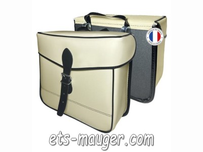 piece detachée mauger Sacoche type S14 beige CROCHET (paire)