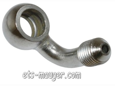 piece detachée mauger Raccord banjo durite frein 10 mm M10 x 125 coude 90°