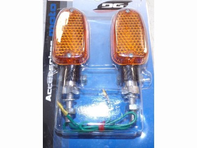 piece detachée mauger Clignotant acier carbone (paire)