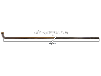 piece detachée mauger Rayon + écrou 220 mm diam 2,5 mm