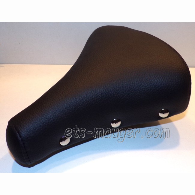 Selle noir à 2 ressort chromé
