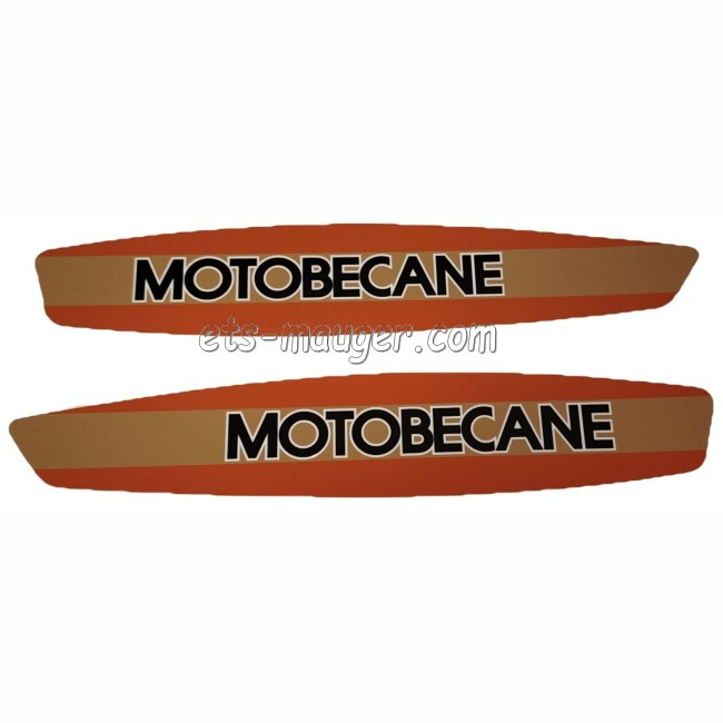 Autocollant de réservoir Motobécane 51 SUPER gris (paire)