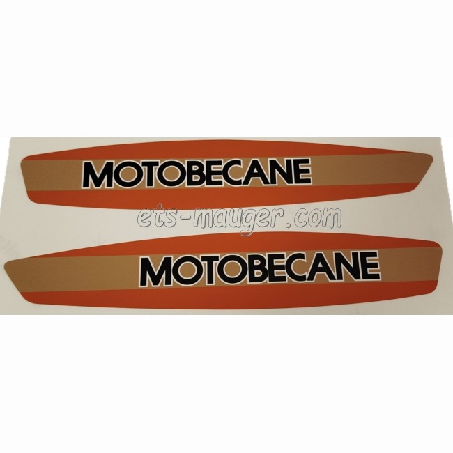 Autocollant de réservoir Motobécane 51 SUPER gris (paire)