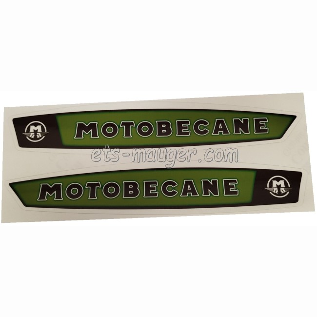 Autocollant réservoir MOTOBECANE 40 50 vert (paire)