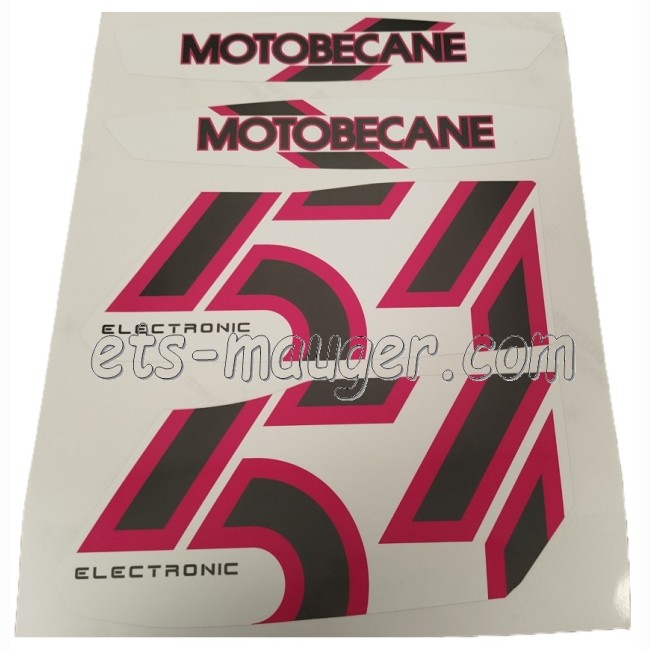 Kit autocollant MOTOBECANE 51 V blanc de 1990