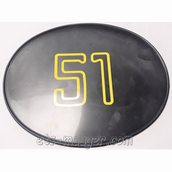 Autocollant plaque  Motobécane 51 trail