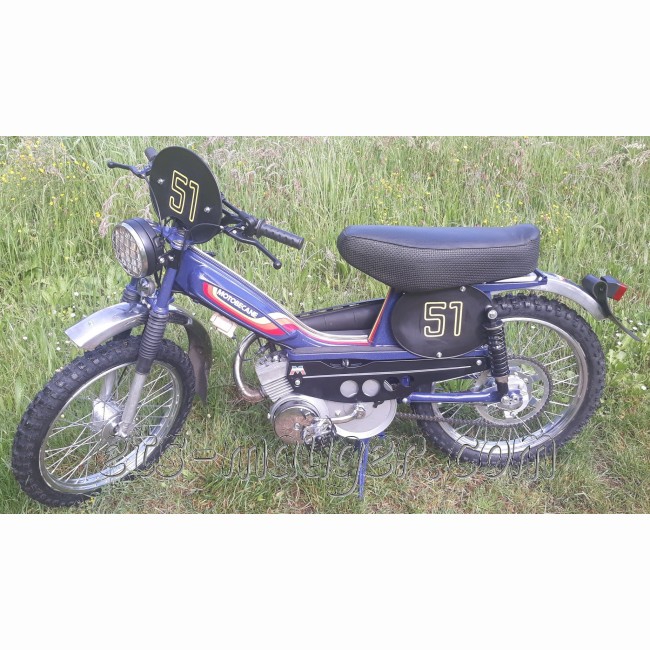 Autocollant plaque  Motobécane 51 trail