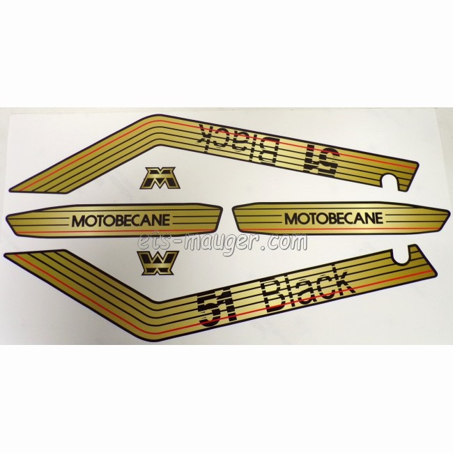 Kit autocollant Motobécane 51 BLACK