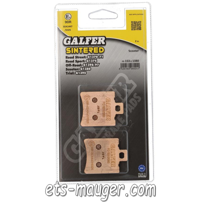 Plaquette frein GALFER Magnum XR Booster 1995 à 2003