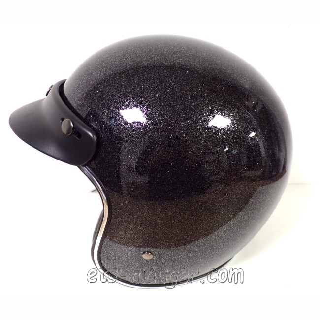 Casque jet NOX N243 Noir Paillette Taille 53-54 XS