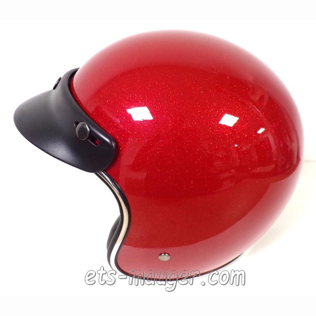 Casque jet NOX N243 Rouge Paillette Taille 59-60 L