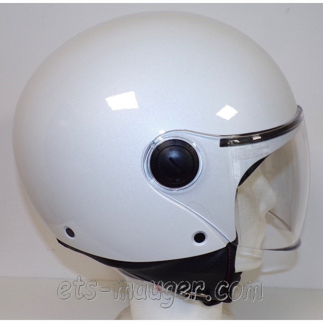 Casque jet MT STREET blanc brillant taille M (57-58)