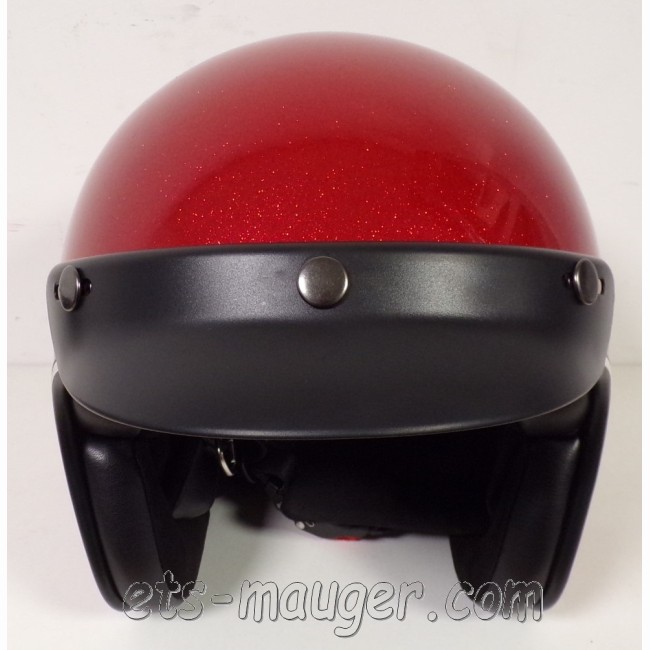 Casque jet NOX N243 Rouge Paillette Taille 61-62 XL