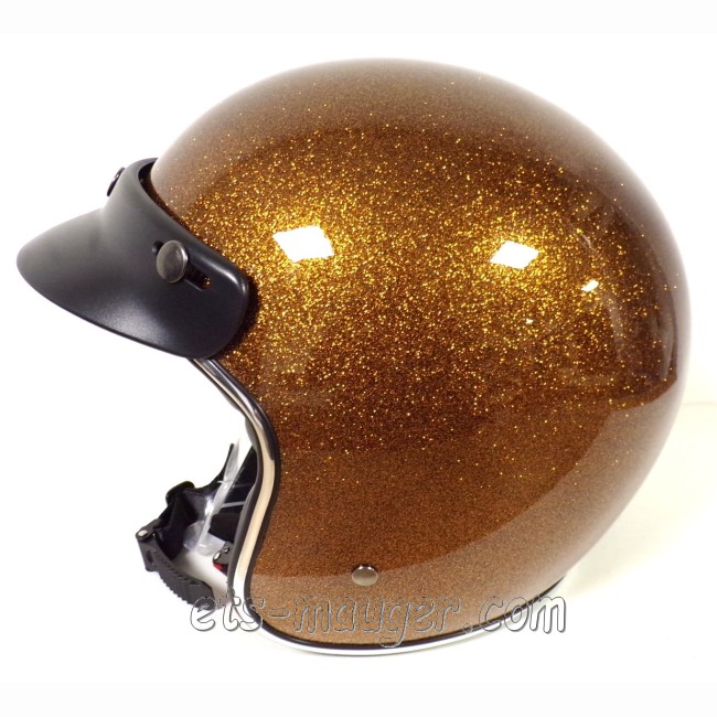 Casque jet NOX N243 Cuivre Paillette Taille 59-60 L