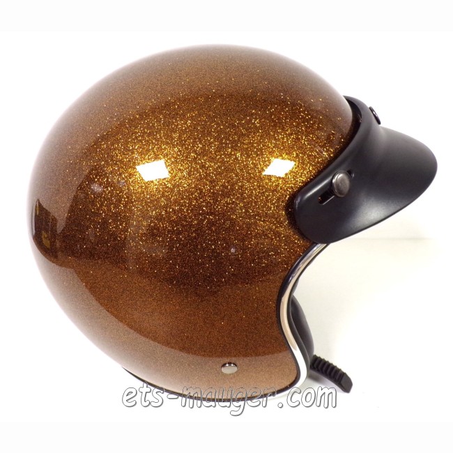 Casque jet NOX N243 Cuivre Paillette Taille 59-60 L