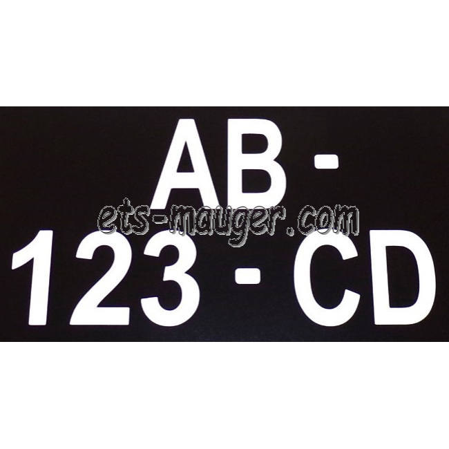 Lettrage autocollant blanc STANDARD 210 X 130