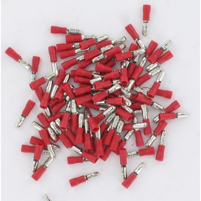 Cosse électrique CYLINDRIQUE MALE 4 mm isolé