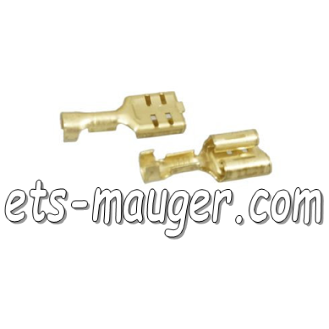 Cosse électrique PLATE FEMELLE 6,3 mm