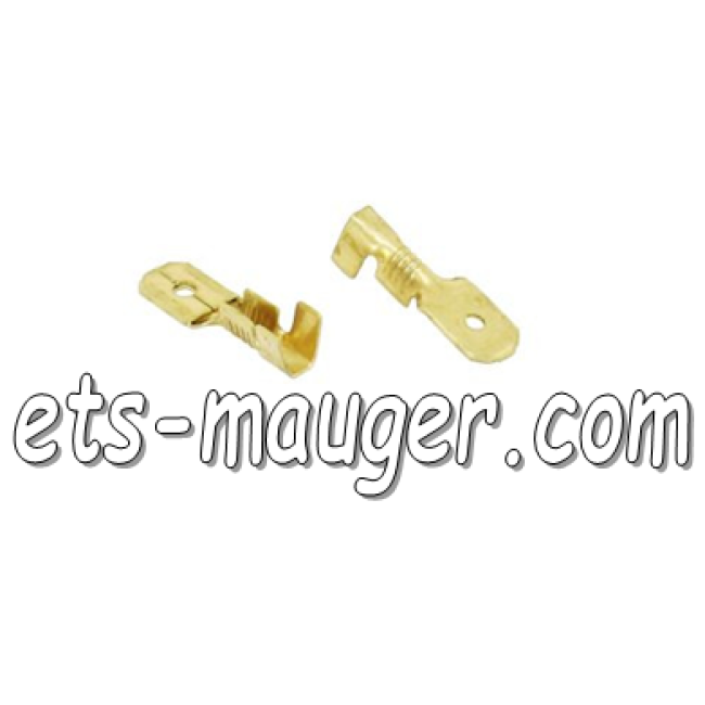 Cosse électrique PLATE MALE 6,3 mm
