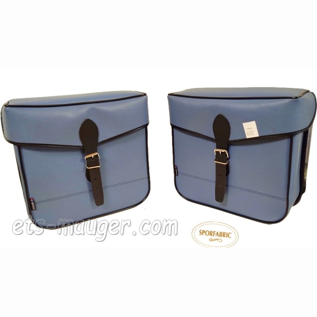Sacoche type S14 bleu SANGLES (paire)