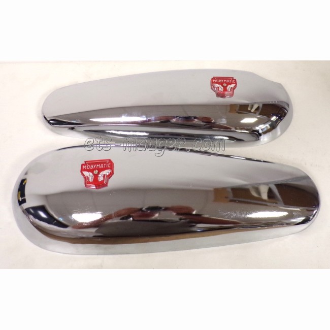 Enjoliveur réservoir chrome + logo mobymatic Motobécane 78 87 88