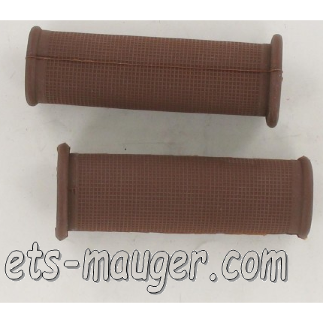 Revêtement caoutchouc quadrillé marron (paire)