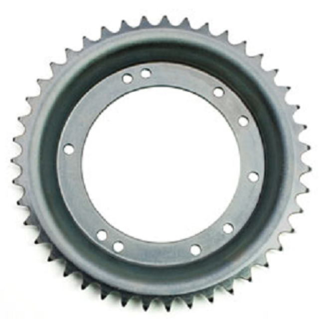 Couronne ø 98 mm 43 dents Peugeot bâtons alu