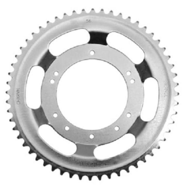 Couronne ø 98 mm 56 dents Peugeot bâtons alu