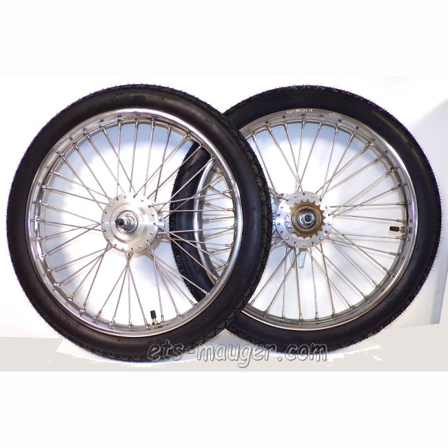 Roue complète Peugeot 103 SP VL VS SV MV (paire)