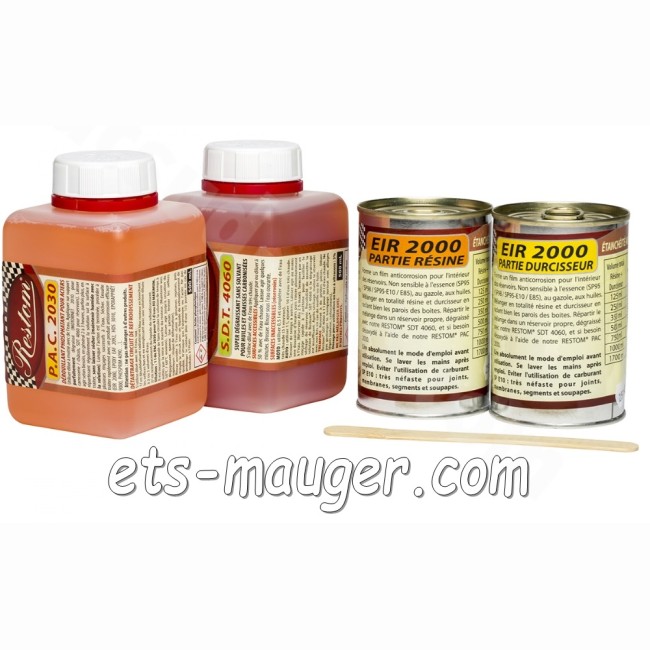 Kit traitement réservoir 5  à 15 litres RESTOM