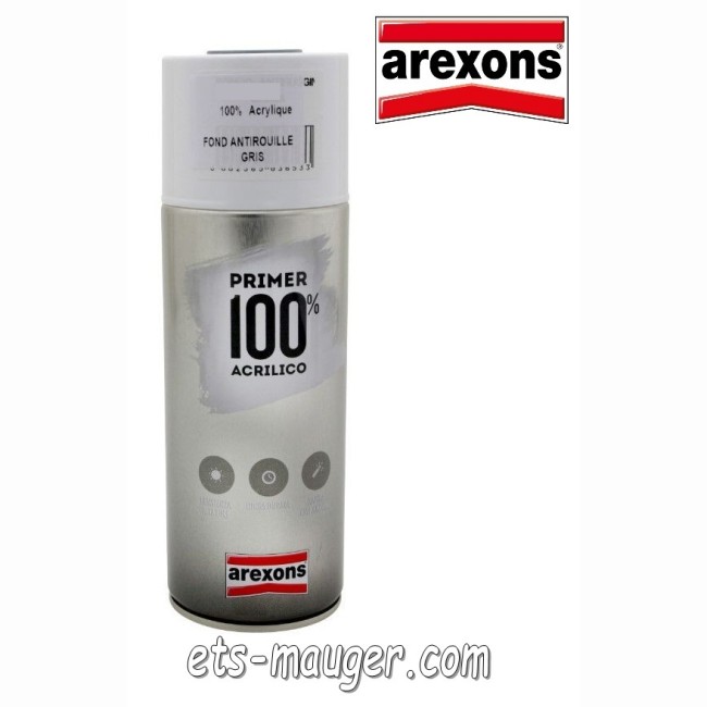 Bombe de peinture AREXONS apprêt gris anti-rouille