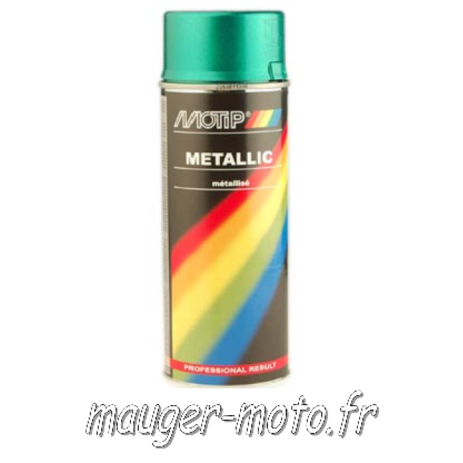 Bombe de peinture vert métal DESTOCKAGE