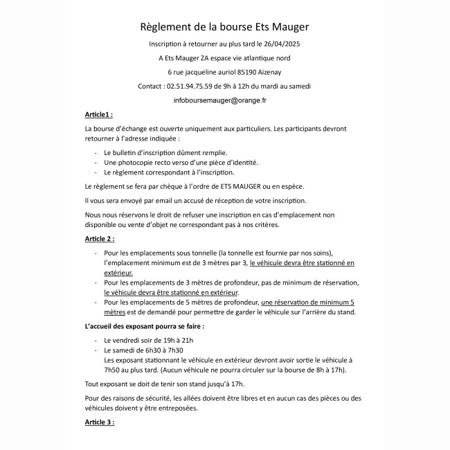 Porte ouverte 17 mai 2025