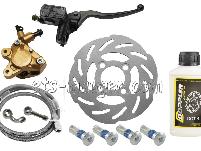 Kit Freins à Disque Avant/Arrière 160mm Pour Vélo Motorisé 80cc - BB8 - Neuf